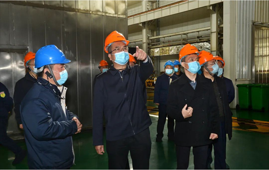 【陕鼓集团】西安市委常委、市委统战部部长杨广亭深入陕鼓实地调研指导疫情防控及复工复产工作